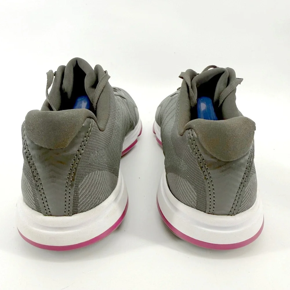 Ryka Dominion Walking Shoes Womens 10W Gray Pink Mesh Lace Up Sneakers Comfort - Picture 10 of 11